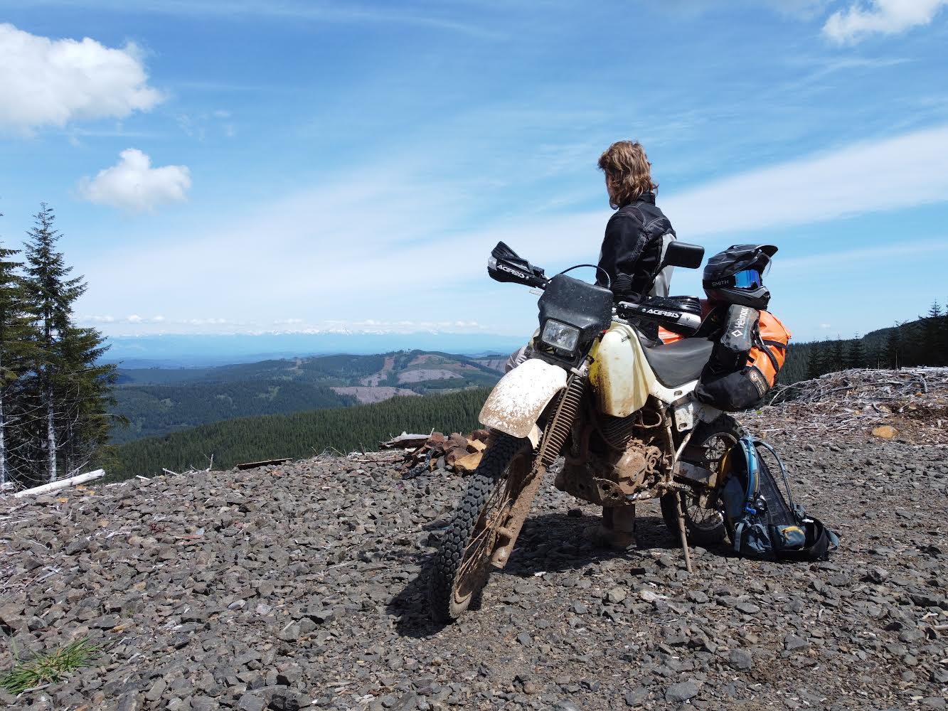 Topped out on some hills in Capitol State Forest (Spring, 2022).