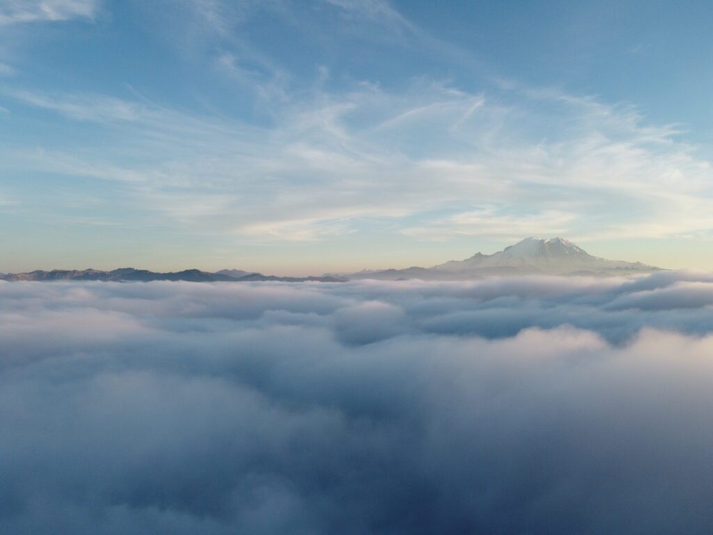 Mt. Rainier in the morning.