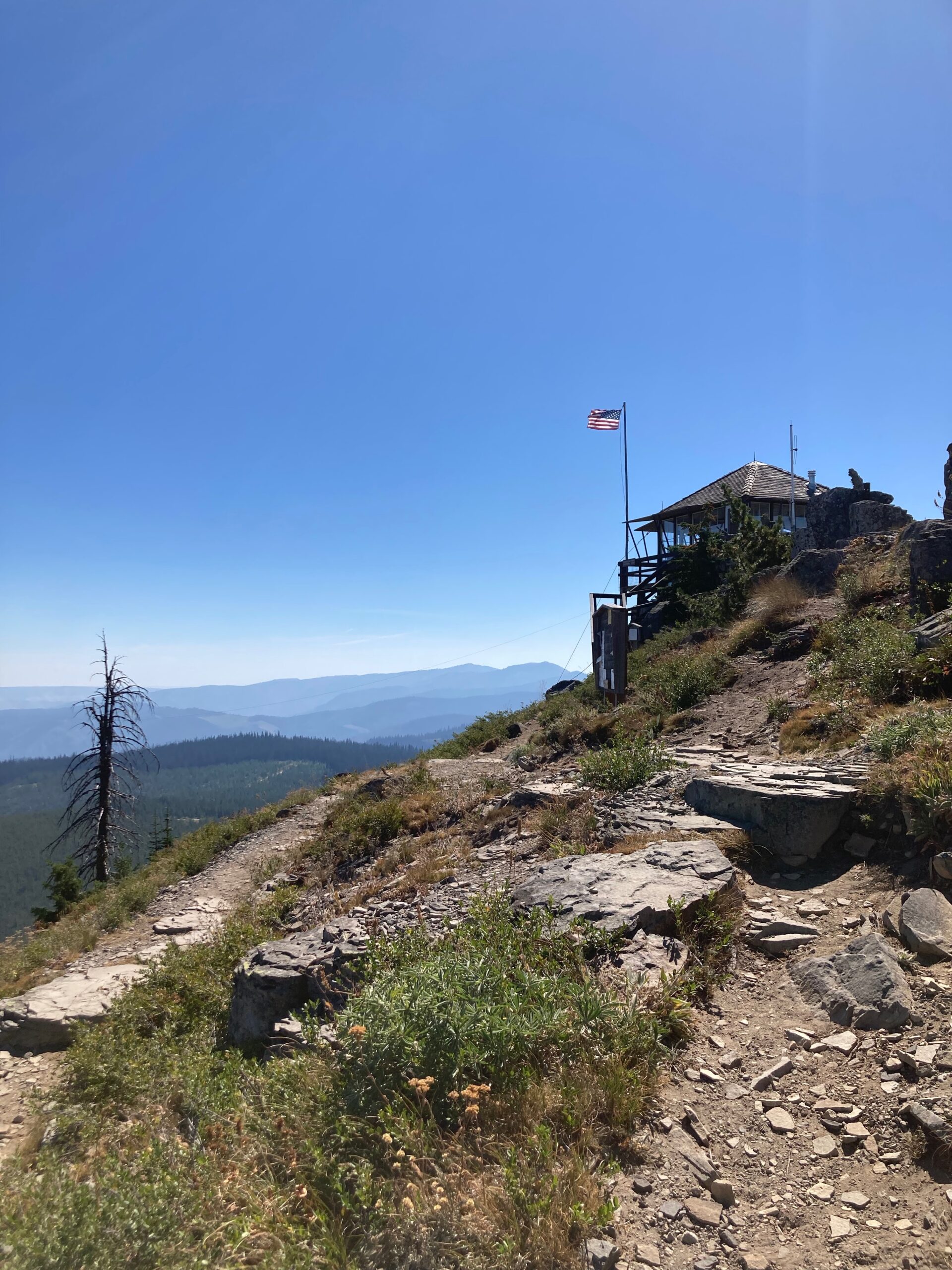 Looking at Sugarloaf Lookout from the Southwest.