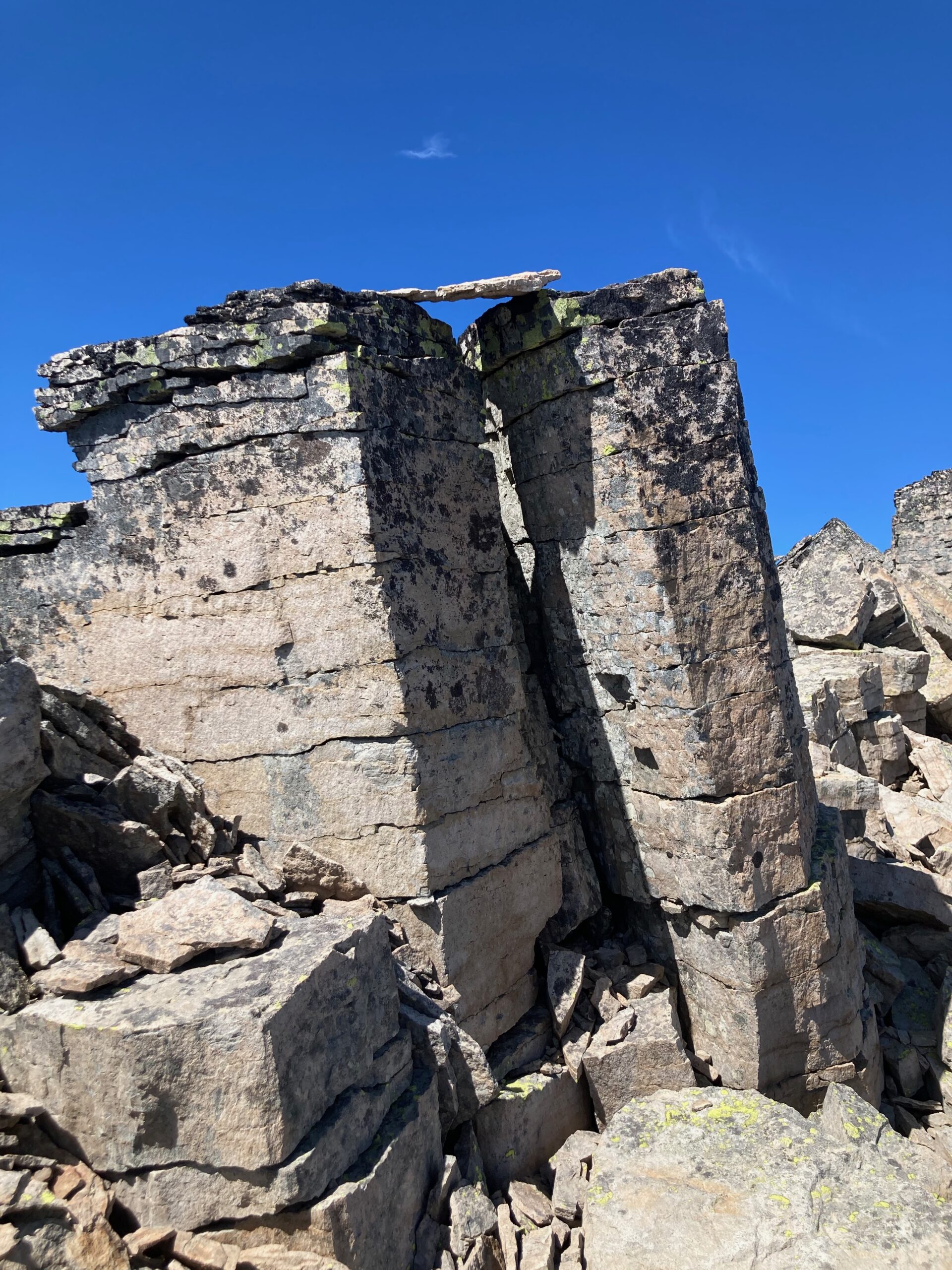 Shellrock Peak Columnar Rocks